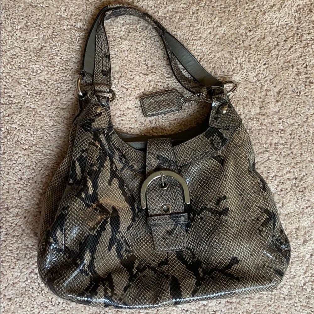 Snake print Coach purse